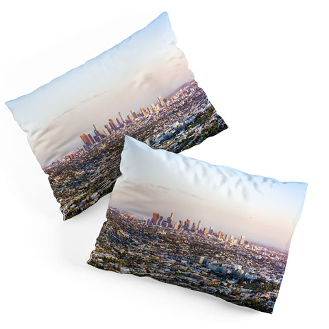 Ann Hudec Los Angeles Skyline Pillow Shams