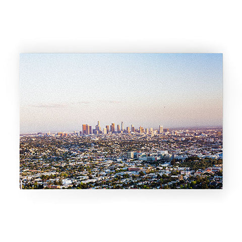 Ann Hudec Los Angeles Skyline Welcome Mat
