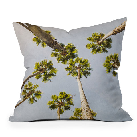 Ann Hudec Paradise Palm Trees Throw Pillow
