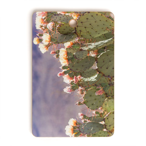 Ann Hudec Prickly Pear Cactus Blooms Cutting Board Rectangle