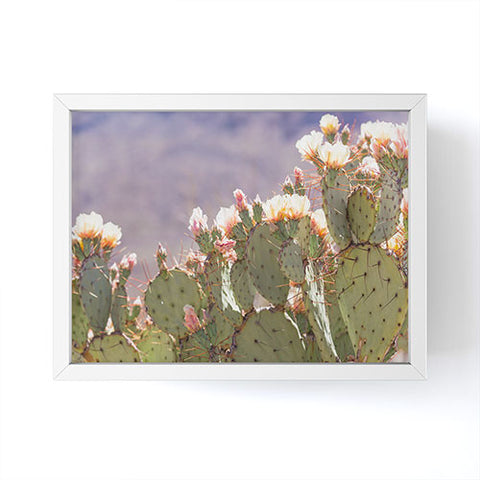 Ann Hudec Prickly Pear Cactus Blooms Framed Mini Art Print