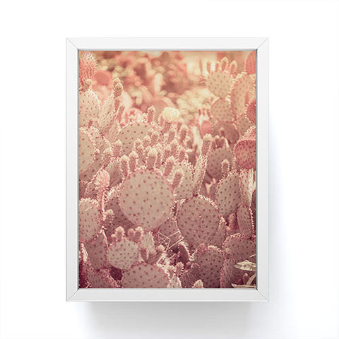 Ann Hudec Rose Gold Cactus Framed Mini Art Print