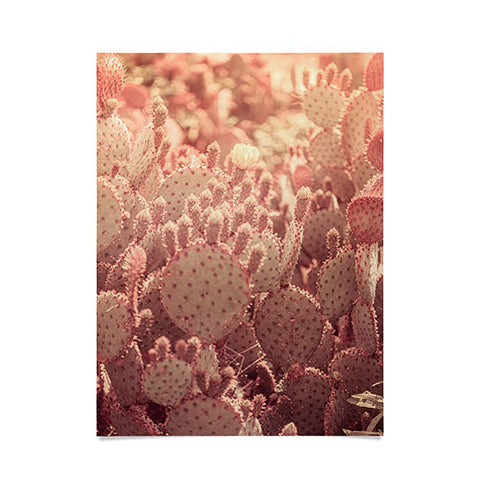 Ann Hudec Rose Gold Cactus Poster
