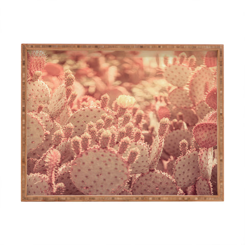 Ann Hudec Rose Gold Cactus Rectangular Tray