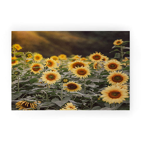 Ann Hudec Sunflower Morning Welcome Mat