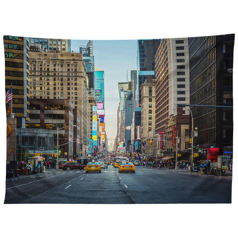 Ann Hudec Sunset Over 7th Ave NYC Tapestry