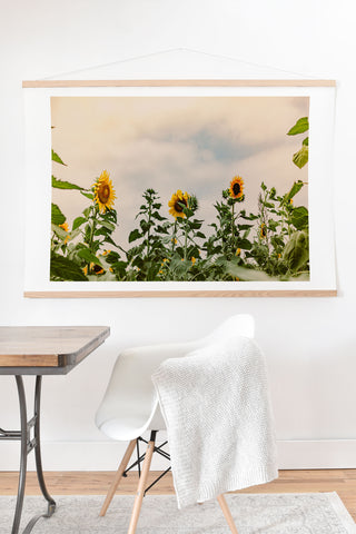 Ann Hudec Texas Sunflower Field Art Print And Hanger