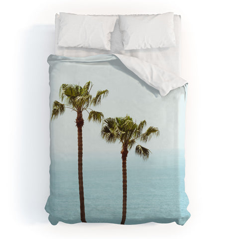 Ann Hudec Two Palms x Laguna Beach Vista Duvet Cover