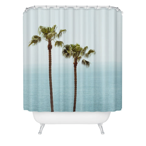 Ann Hudec Two Palms x Laguna Beach Vista Shower Curtain