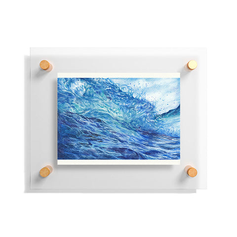 Anna Shell Blue wave Floating Acrylic Print