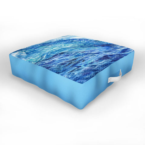 Anna Shell Blue wave Outdoor Floor Cushion