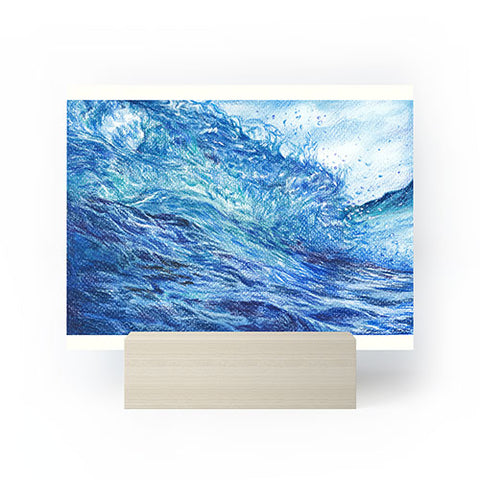 Anna Shell Blue wave Mini Art Print