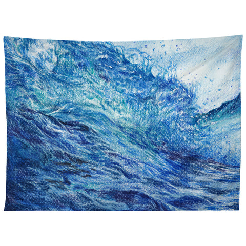 Anna Shell Blue wave Tapestry