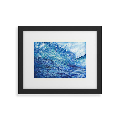 Anna Shell Blue wave Framed Art Print