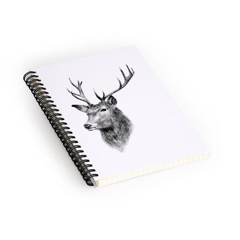 Anna Shell Deer horns Spiral Notebook