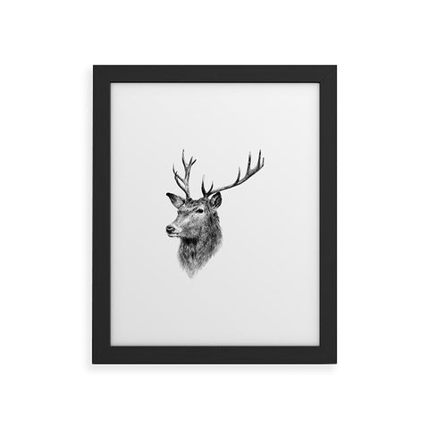 Anna Shell Deer horns Framed Art Print