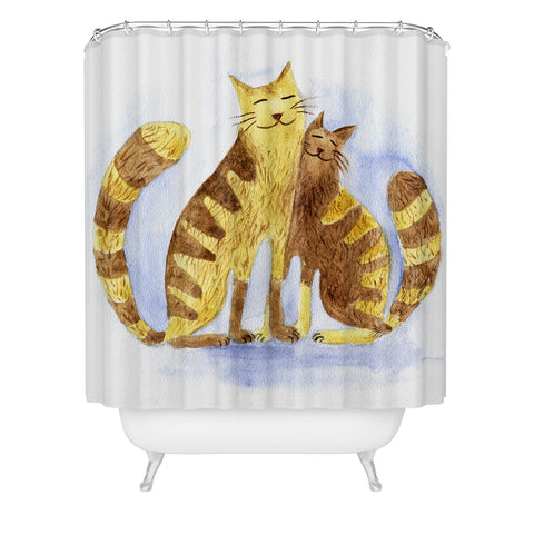 Anna Shell Love cats Shower Curtain