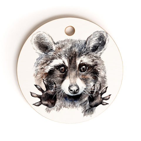 Anna Shell Magic raccoon Cutting Board Round