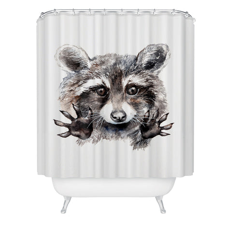 Anna Shell Magic raccoon Shower Curtain