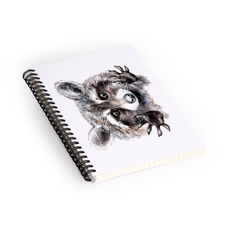 Anna Shell Magic raccoon Spiral Notebook