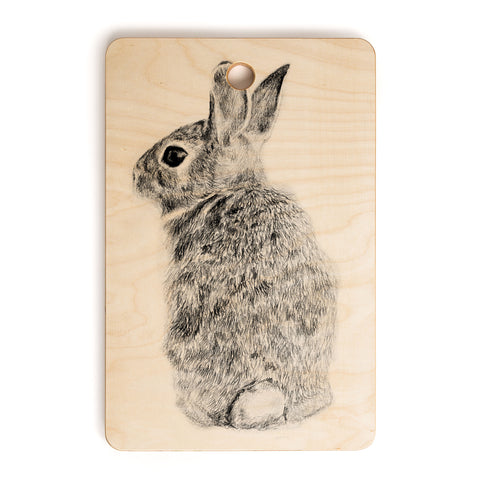 Anna Shell Rabbit drawing Cutting Board Rectangle