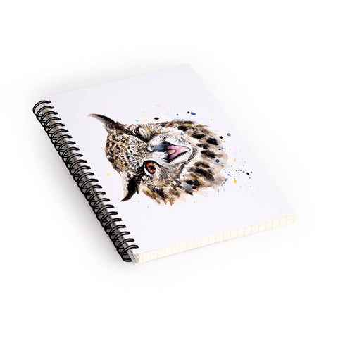 Anna Shell Winking Owl Spiral Notebook