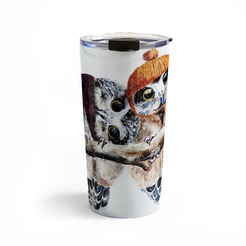 Anna Shell Winter owls Travel Mug