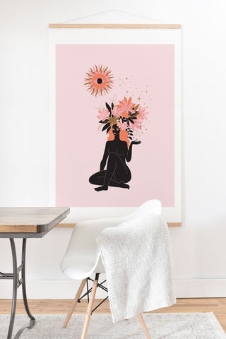 Anneamanda blooming in sun Art Print And Hanger