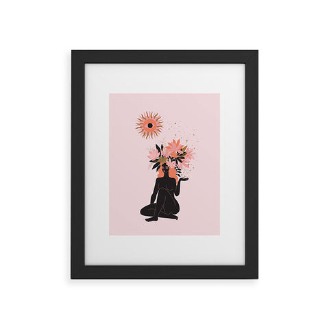 Anneamanda blooming in sun Framed Art Print