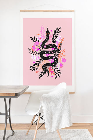 Anneamanda cosmic snake Art Print And Hanger
