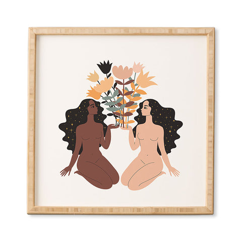 Anneamanda give and receive Framed Wall Art