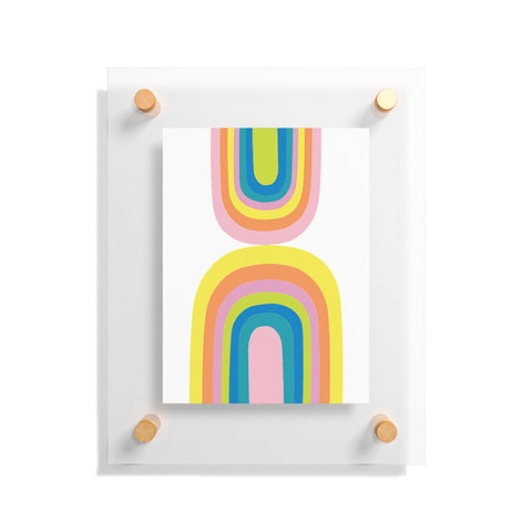 Anneamanda happy rainbows Floating Acrylic Print