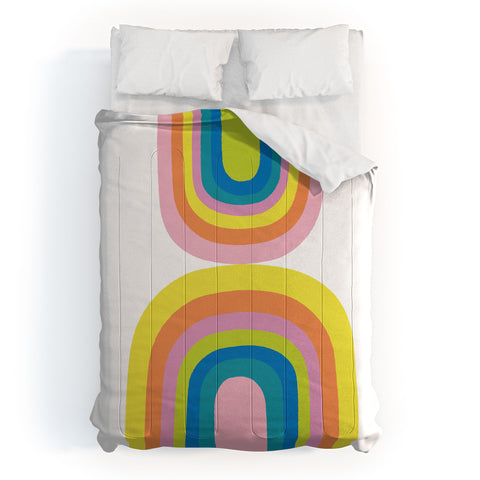 Anneamanda happy rainbows Comforter