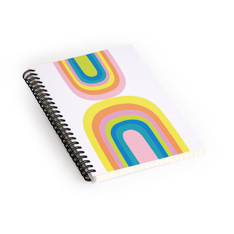 Anneamanda happy rainbows Spiral Notebook