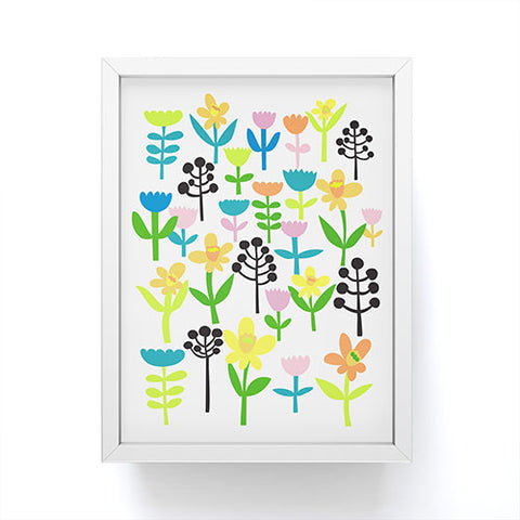 Anneamanda happy summer meadow Framed Mini Art Print