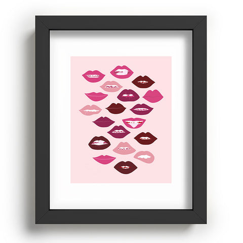 Anneamanda ruby lips Recessed Framing Rectangle