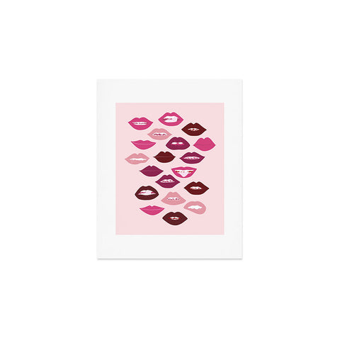 Anneamanda ruby lips Art Print