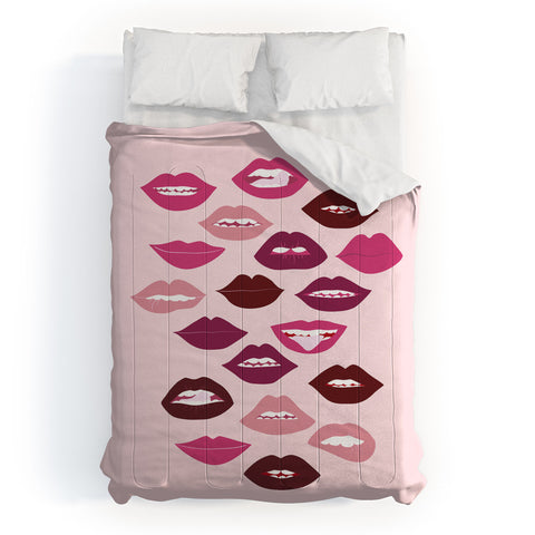 Anneamanda ruby lips Comforter