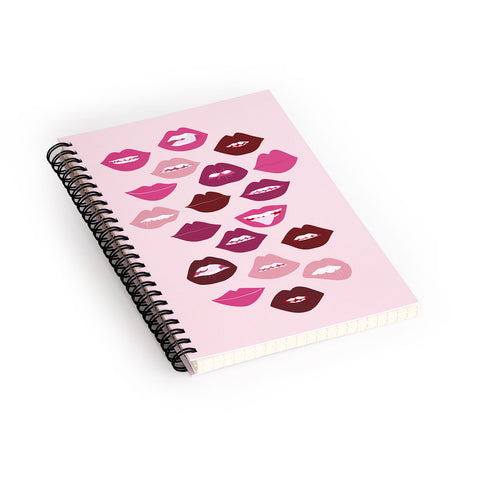 Anneamanda ruby lips Spiral Notebook