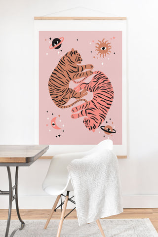 Anneamanda sleeping tigers Art Print And Hanger