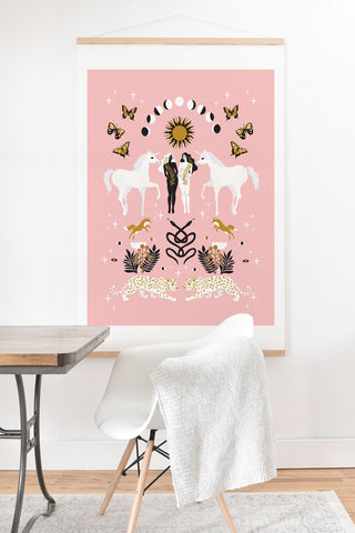 Anneamanda unicorns are real Art Print And Hanger