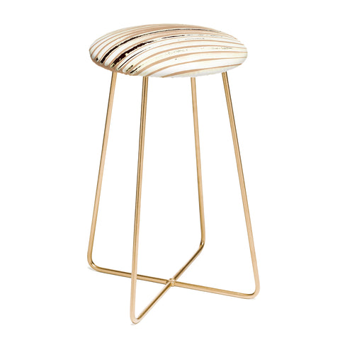 ANoelleJay Brown Earth Lines Counter Stool