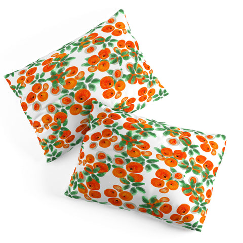 ANoelleJay Fresh Orange Juice Pattern Pillow Shams