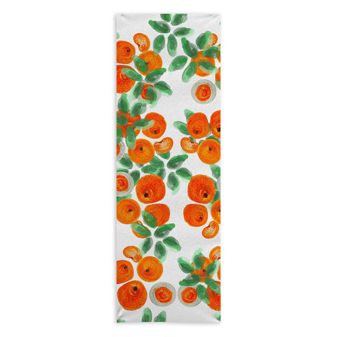 ANoelleJay Fresh Orange Juice Pattern Yoga Towel
