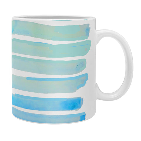 ANoelleJay New Year Blue Water Lines Coffee Mug