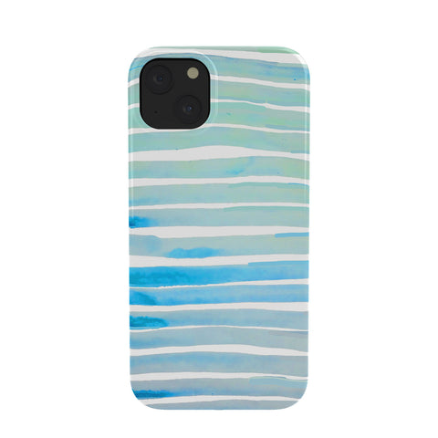 ANoelleJay New Year Blue Water Lines Phone Case
