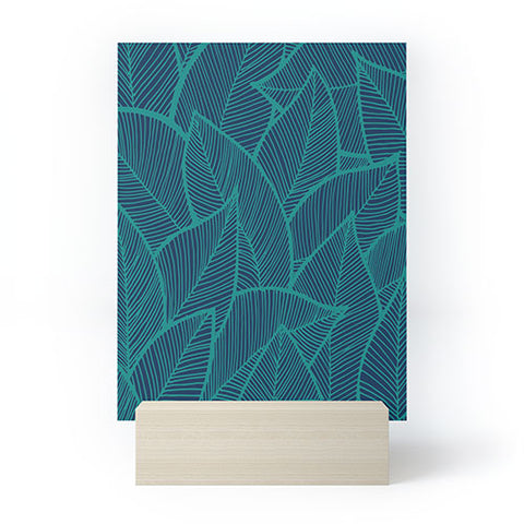 Arcturus Blue Green Leaves Mini Art Print