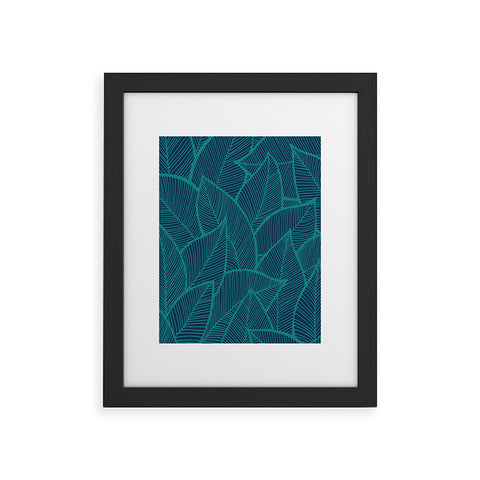 Arcturus Blue Green Leaves Framed Art Print