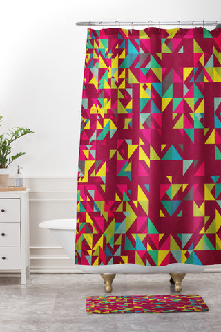 Arcturus Chaos 3 Shower Curtain And Mat