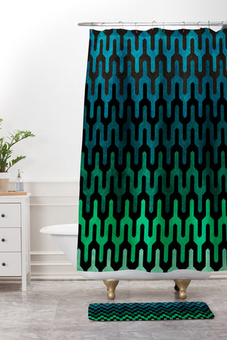 Arcturus Cool 1 Shower Curtain And Mat